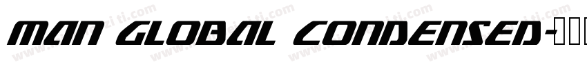 Man Global Condensed字体转换